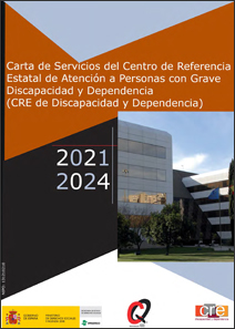 Portada Carta de Servicios 2021-2024 del CRE de Discapacidad y Dependencia