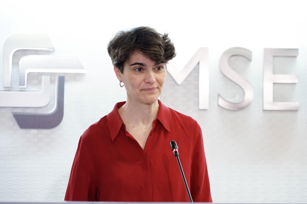 María Rosa Martínez Rodríguez, secretaria de Estado de Derechos Sociales, durante su participación en la jornada.