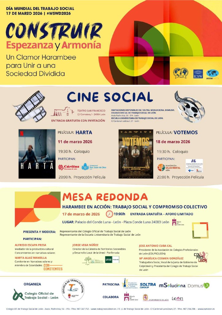 Cartel de actividades del Credyd.