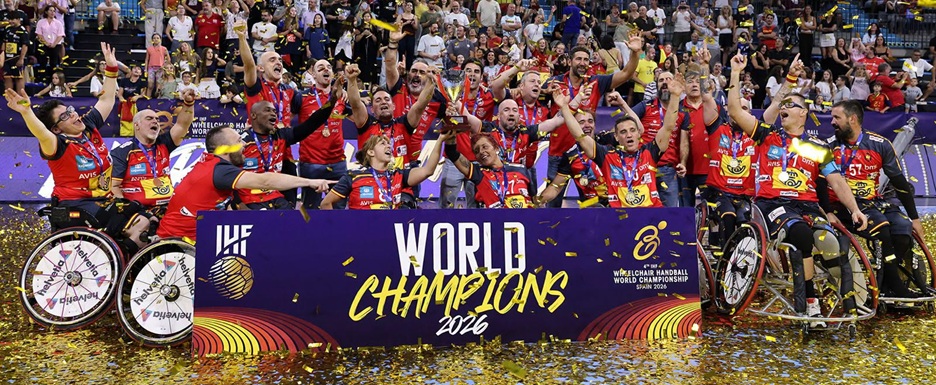 Imgen de la celebración del campeonato mundial.